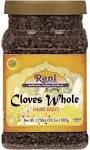 Rani Cloves Whole (Laung) 28oz (800g) Great for Food, Tea, Pomander Balls and Potpourri, Hand Selected, Spice, Bulk Pet Jar ~ All Natural | Non-GMO