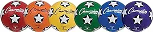 Champion Sports Soccer Ball Set/6 Rubber Size 4