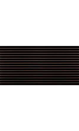 SSWBasics 4 x 8 Foot Horizontal Slatwall Panel (Black)