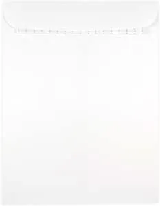 JAM PAPER 9 x 12 Open End Catalog Commercial Envelopes with Peel and Seal Closure - White - 25/Pack