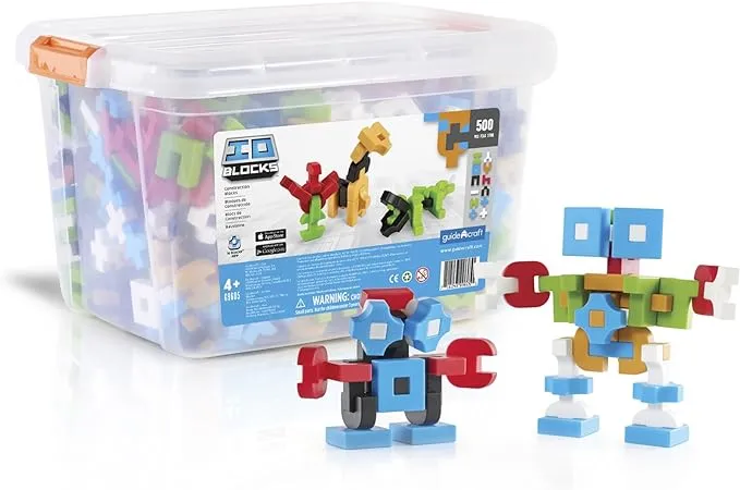 Guidecraft 500 Piece IO Blocks Education Set