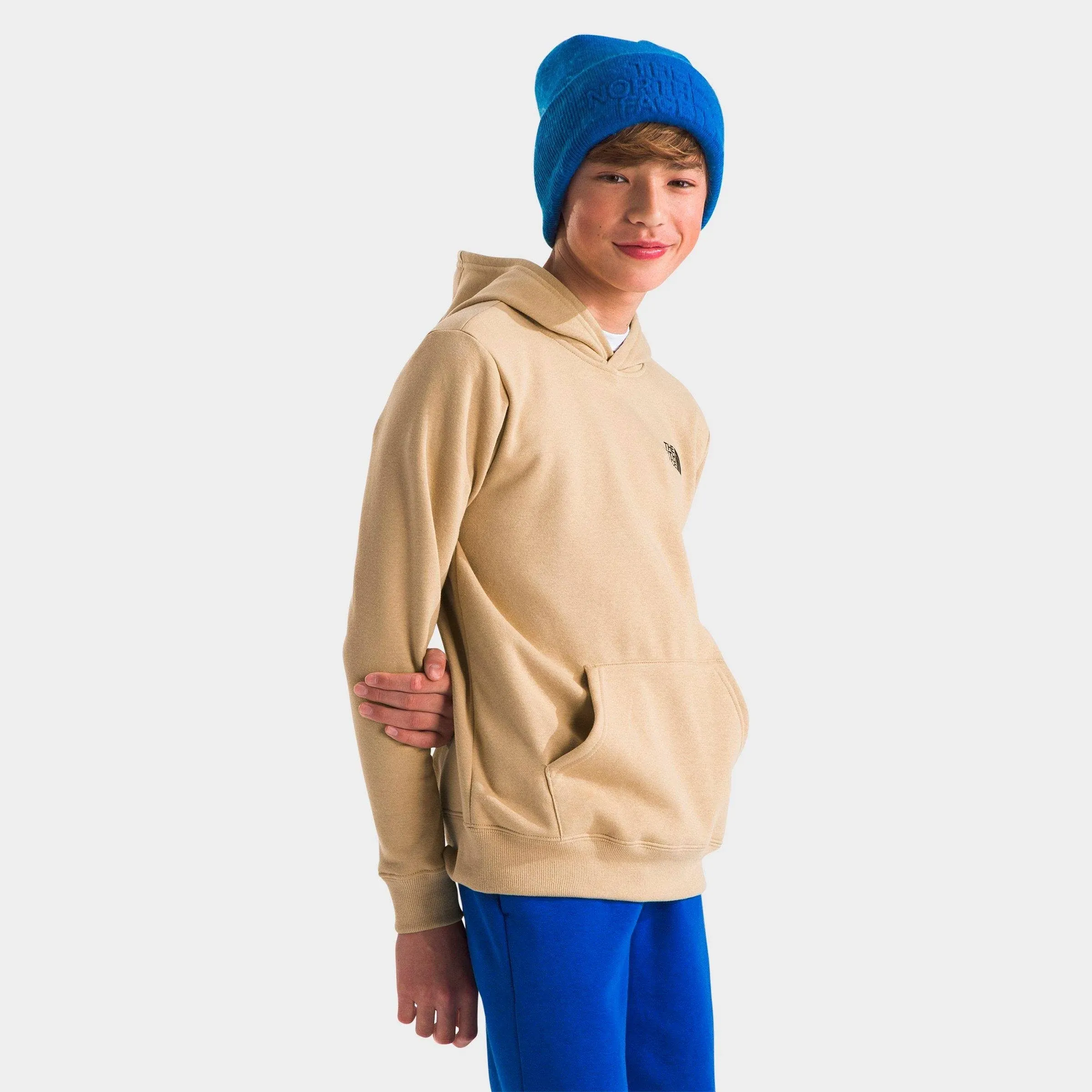 The North Face Kids' Camp Fleece Pullover Hoodie Khaki Stone