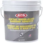 Alpha Systems 8011 Acrylic Water Based Bonding Adhesive - 1 Gallon