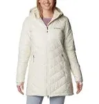 Columbia Women & S Heavenly Long Hooded Jacket - Chalk