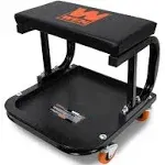 Wen 73011T 250 lb. Capacity Rolling Mechanic Seat with Onboard Storage