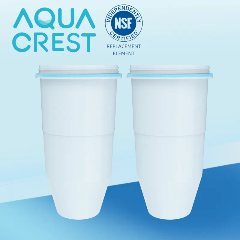 (2)AQUA CREST Water Filter Replacement for ZeroWater® ZR-017 Water Filter