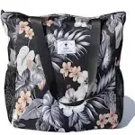 ESVAN Original Floral Water Resistant Large Tote Bag Large, G Leaf 