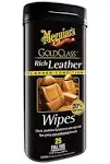 Meguiars Rich Leather Cleaner/Condit<wbr/>ioner Wipes #G10900