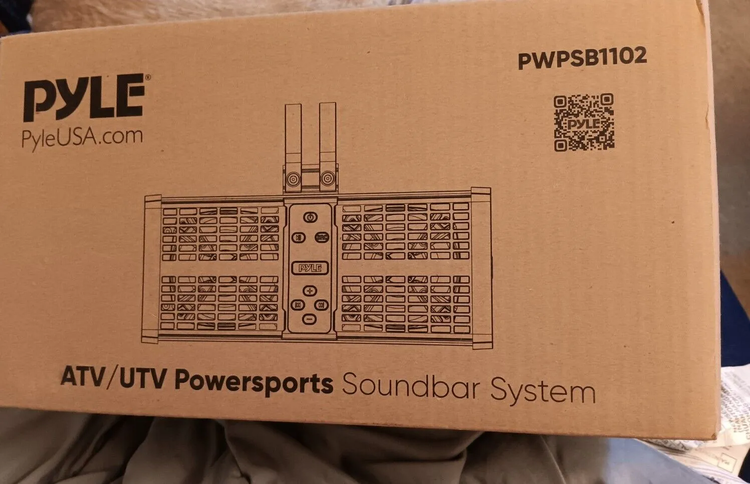 Pyle PWPSB1102 11&#034; Powered Marine ATV/UTV Sound bar System with Bluetooth