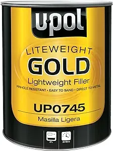 U-POL Products 0745 Flyweight Gold Lightweight Body Filler - 3 Liter