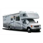 Adco 2509 Class C White Vinyl Windshield Cover with Roll-up Windows for Chevy RV