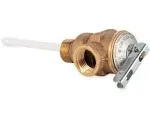 Camco Temperature & Pressure Relief Valve - 1/2" Valve w/4" Probe [104