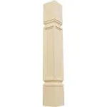 Ekena Millwork COL05X05X35KEMA Kent Raised Panel Cabinet Column (Top Block: 6", Bottom Block: 7"), 5"W x 5"D x 35 1/2"H, Maple