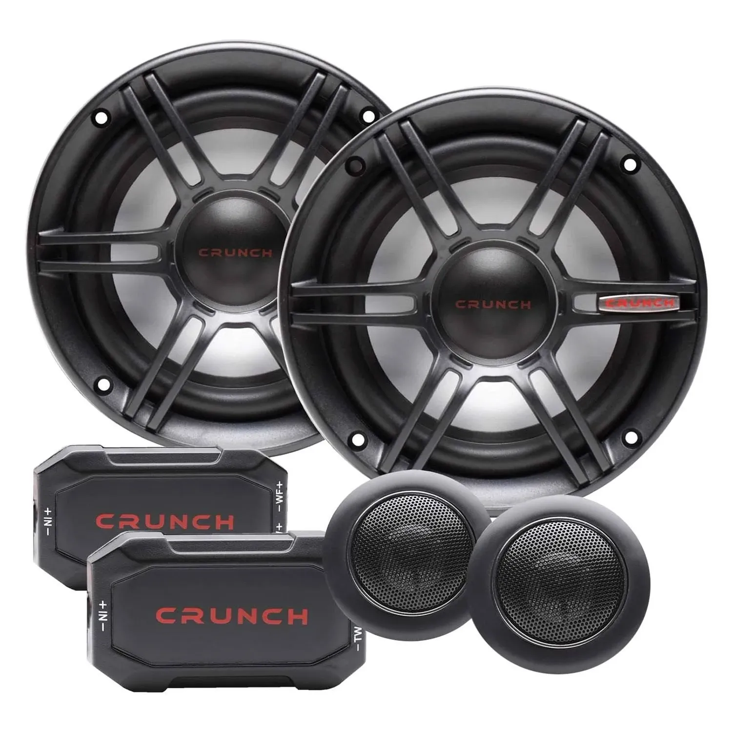 Crunch CS65C CS Series 6.5" 300-Watt 2-Way Component Speaker System