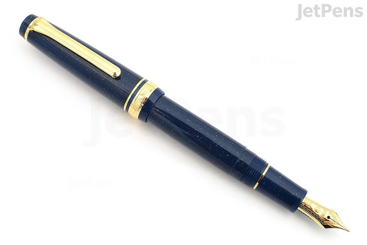 Sailor Pro Gear Slim Shikiori Fountain Pen - Vega (Navy Blue) - 14k Medium Fine