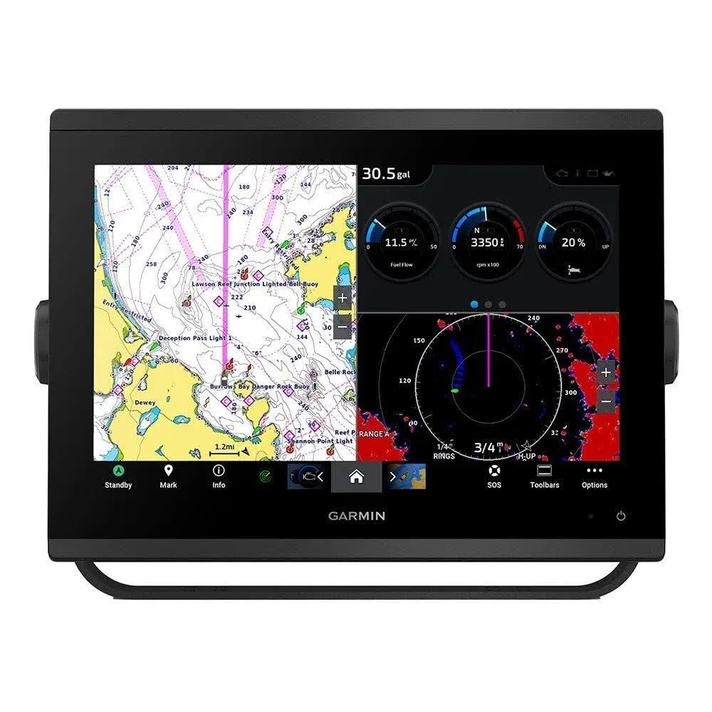 Garmin GPSMAP 1243 12&#039;&#039; Chartplotter with Garmin Navionics+ Mapping