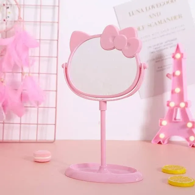 Vnsport Desk Mirror, Kitty Cat Shape-Kawaii &Vanity Makeup Mirror for You in ...