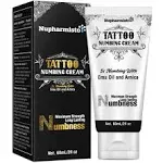 Nupharmisto 6 Hours Maximum Strength Numbing Cream Tattoo (2oz/ 60ml), Painless Tattoo Numbing Cream, Numbing Cream for Tattoos Extra Strength with 5X