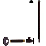 Westbrass D103K12-12 Supply Kit 1/2" IPS x 3/8" OD x 12" Corrugated, Oil Rubbed Bronze