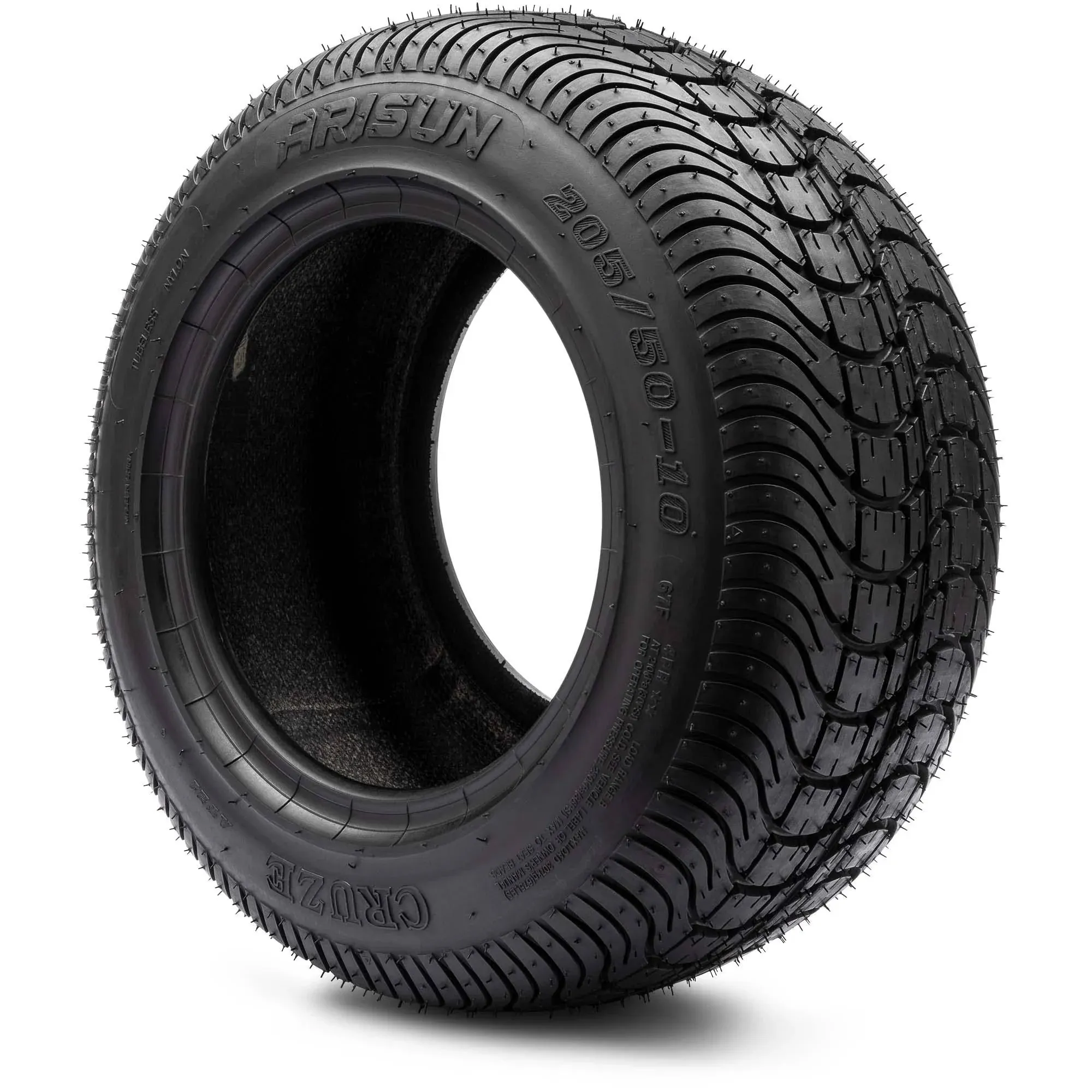 Arisun Cruze 205/65-10 DOT Golf Cart Tire Street Low Profile (4-Ply) - Set of Two