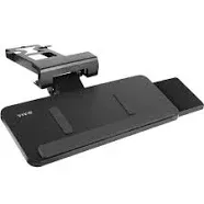 VIVO Adjustable Keyboard Tray with Slide-Out Mouse Pad and Under Table Desk Mount