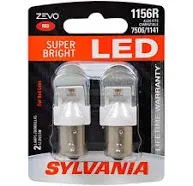 SYLVANIA LED NUMBER 1156 TWIN PACK NEW ALSO FITS 7506