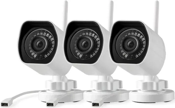 Zmodo 1080p Outdoor HD Wireless Cameras 3 Pack Indoor Outside WiFi ZP-IBH23-W