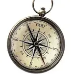 God My Lord Guide Me Compass - Inspirational Gift Engraved Greeting 2023 Grad...