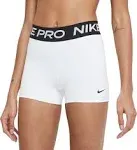 Nike Women's Pro 3" Shorts White