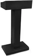 Displays2go Steel Podium with Rectangular Base