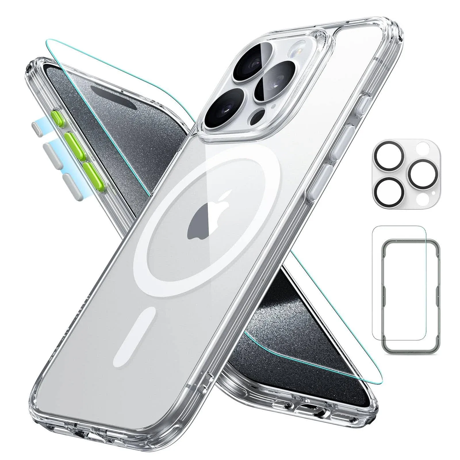 iPhone 15 Pro Classic Pro Case (HaloLock) Set Clear