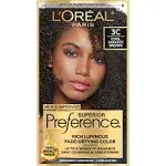 Superior Preference Hair Color, Permanent, Cool Darkest Brown 3C