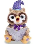 Cuddle Barn Octavius The Story Telling Owl Plush Mouth Moves- Eyes Light-up 2018