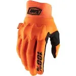 100% Cognito Gloves Fluo Orange Black - Small