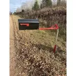 Rural Mailbox Complete Kit (Large): Mailbox Support with Large Size Mounting Board and Large Capacity Mailbox - New and Improved with Durable Powder Coating