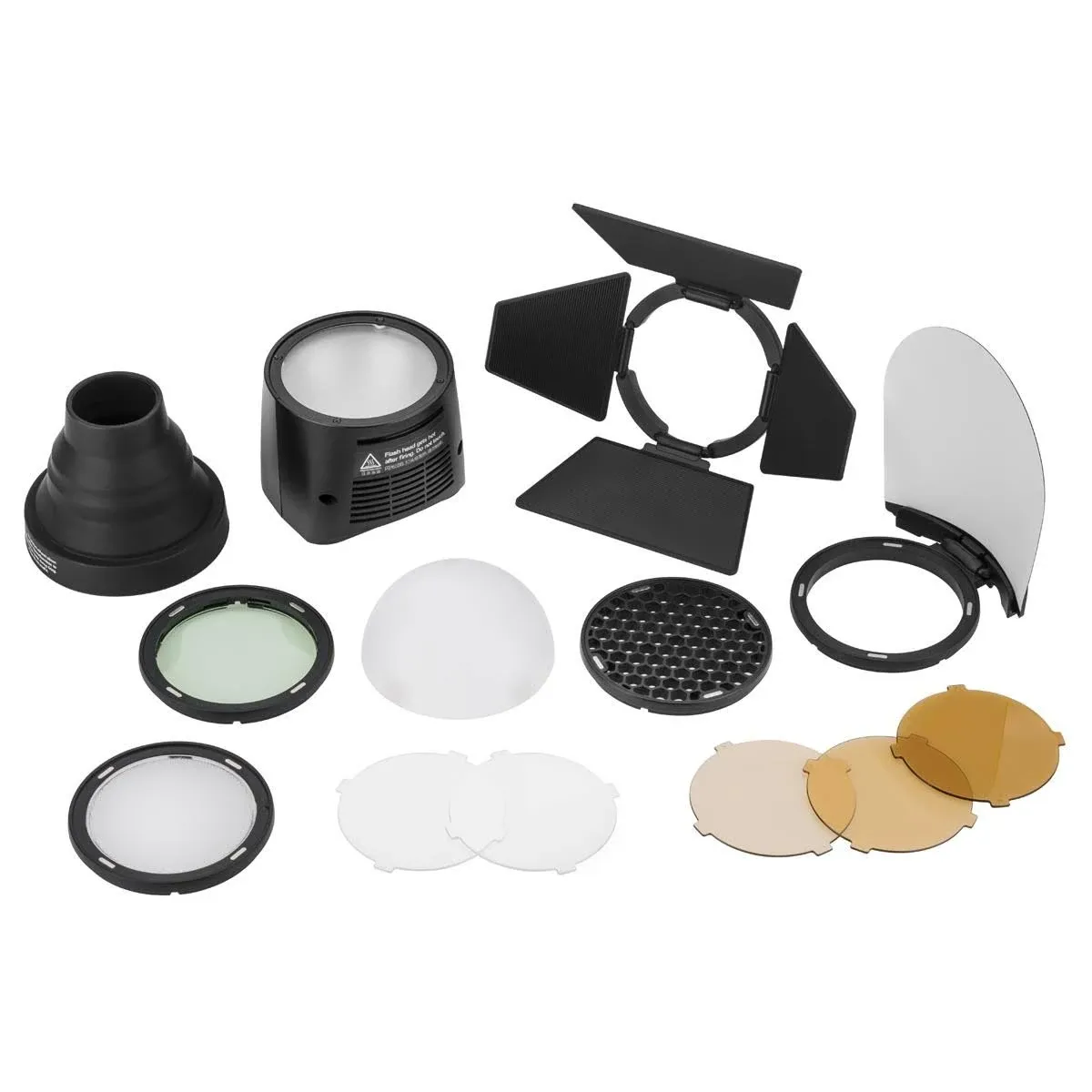 Flashpoint eVOLV 200 Round Flash Head with Accessory Kit (Replacement for Godox H200R & AK-R1)