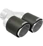 MBRP T5183CF Exhaust Tip; 4in OD Out; 3in ID; 9.87in Length; Dual Wall; Carbon Fiber