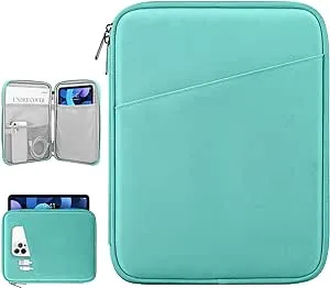 9-11 Inch Tablet Sleeve Bag Carrying Case for iPad 10th Gen 10.9, iPad 9/8/7th Gen 10.2, iPad Air 11", iPad Pro 11 M4 M2 2024, iPad Air5/4 10.9, Galaxy Tab A9+ Plus 11"/S9 FE, Lake Blue