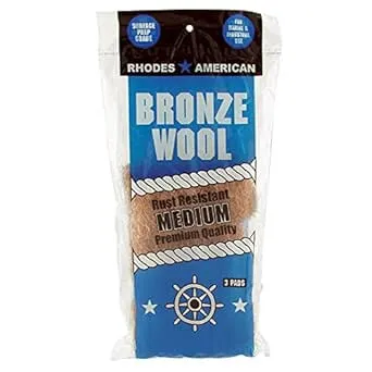 Homax - 33873123019 Medium Grade Bronze Wool, 3 pad