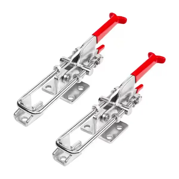 ‎POWERTEC Heavy Duty Adjustable Latch-Action U Bolt Self-locking Toggle Clamps, 700 lbs Holding Capacity, 431 (2 Pack) 20341