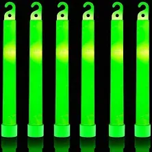 32 Pack Green Glow Sticks for Camping and Emergency Survival Use