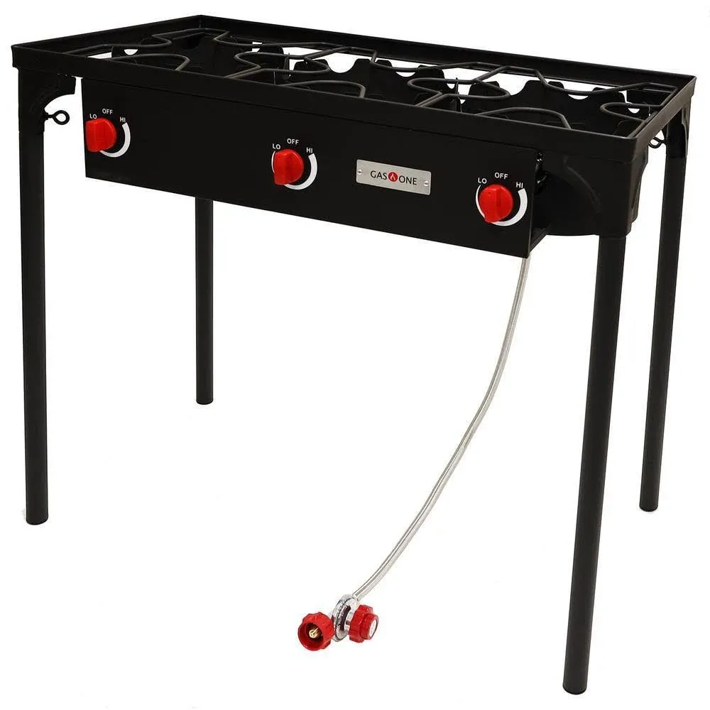 Gas One Outdoor Triple High Pressure Burner with Stand Stove