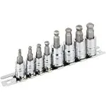 Powerbuilt 8 Piece Metric Wobble Ball Hex Bit Set 642403