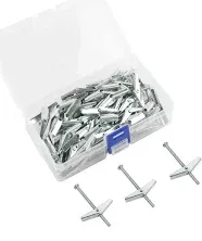 1/8X2-Inch Toggle Bolt and Wing Nut for Hanging Heavy Items on Drywall (50 Pack)