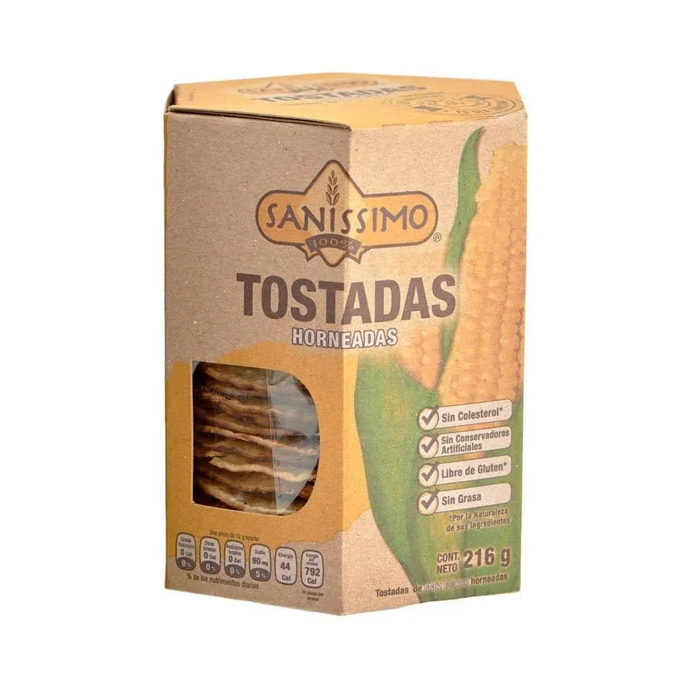 Sanissimo Tostadas de maíz horneadas al horno (paquete de 2)