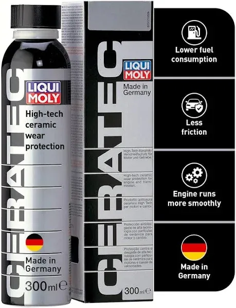 LIQUI MOLY Oil Additive Cera Tec 3721 Ceramic Wear & Tear Protection for Petrol & Diesel Engines Smoother Engine Performance, Less Friction & Lower Fuel Consumption 300 ml