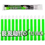 12 Pack Green Chemical Light Industrial Glow Sticks | Emergency Safety | 12+ ...