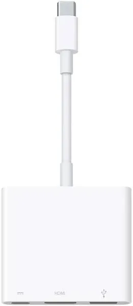 Apple USB Type-C Male to USB Type-A Female/ USB Type-C Female/ HDMI Female Digital AV Multiport Adapter - White