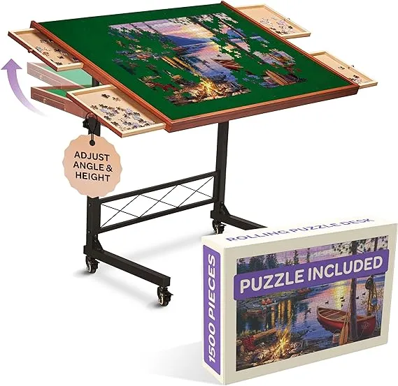 JoyBerri Jigsaw Puzzle Board - with Free Puzzle