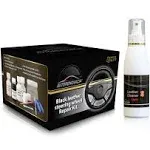 Black Leather Steering Wheel Repair Kit Leather Renovation Car Kit Car Accessories Steering Wheel Cover